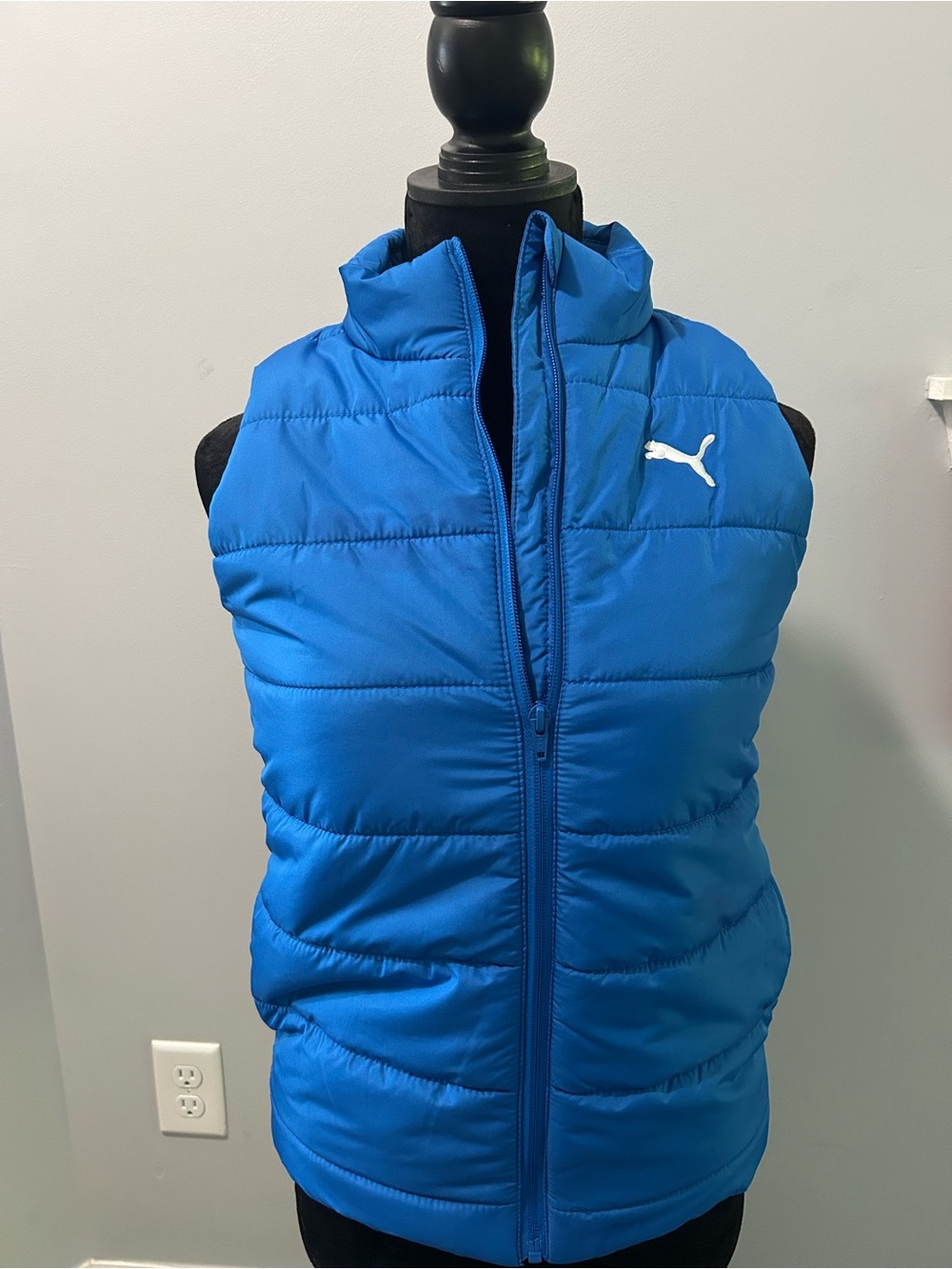 Unisex Puma Puffer Vest Size M (10/12) | Bright Blue | Worn Once